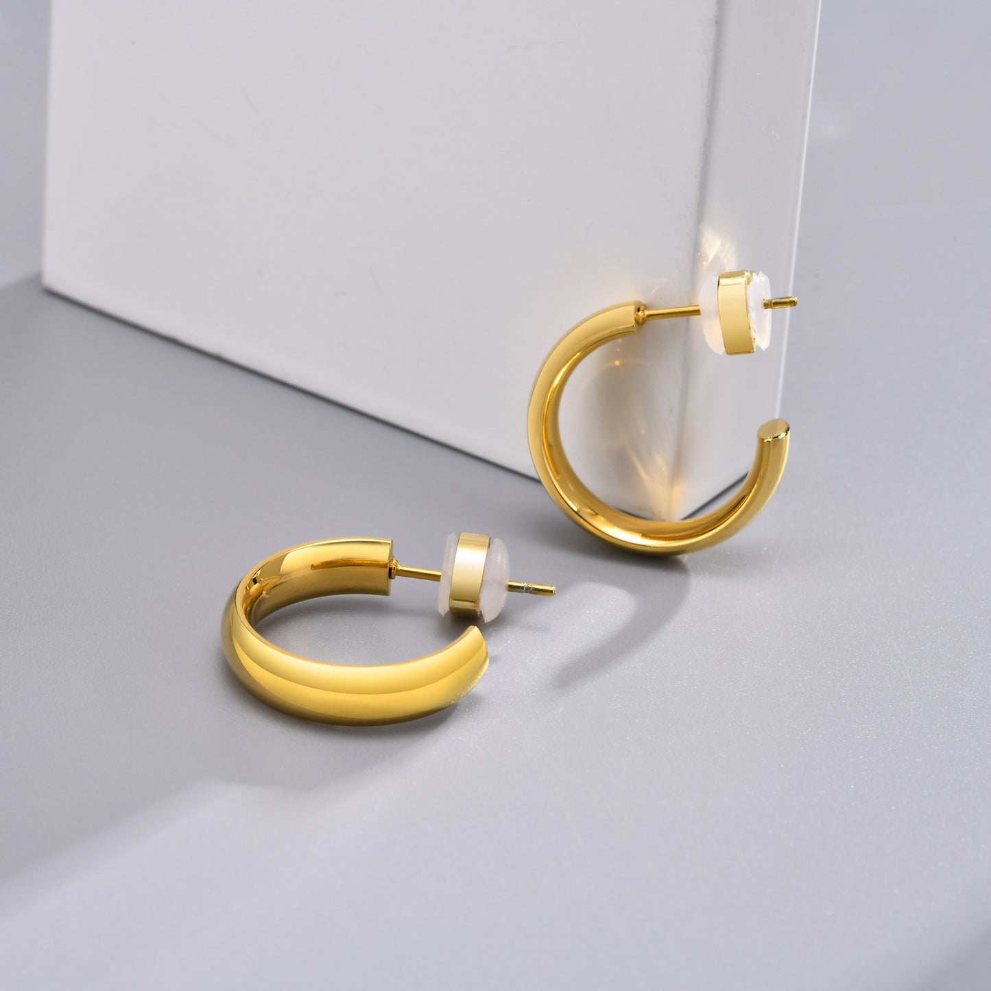 Women's Fashion Earrings Stainless Steel C-Shaped Wholesale