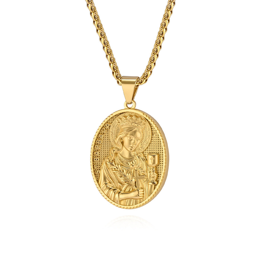 European And American Virgin Mary Pendant For Men Gifts