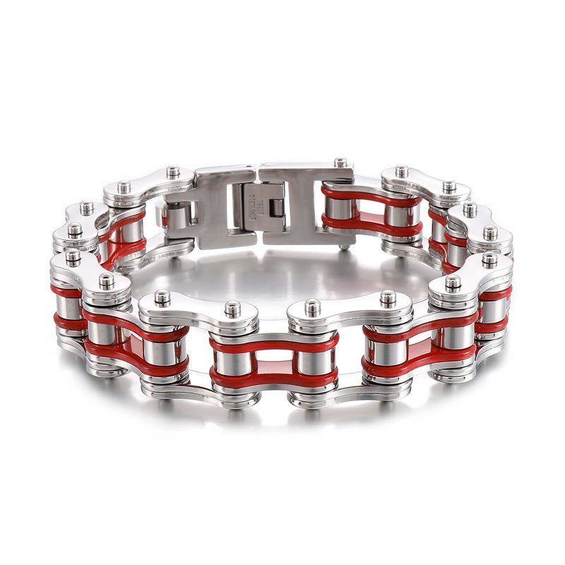 Stylish Custom Hip-Hop Train Bracelet - Men's Gold-Plated Electroplated Accessory