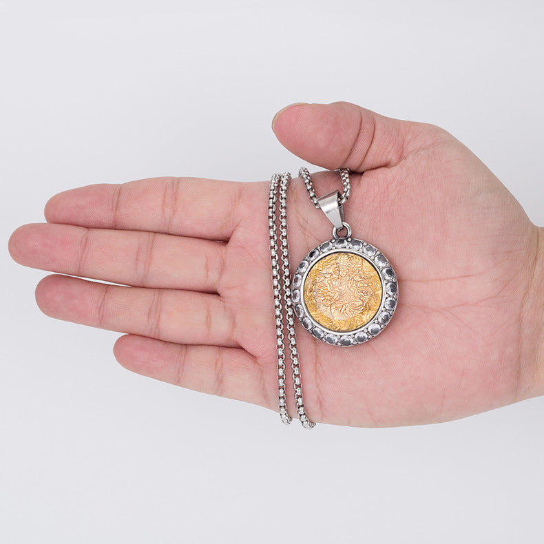 Zircon Necklace - Statement Buddha Zodiac Pendant For Patron Saints And Zodiac Charm By Planderful