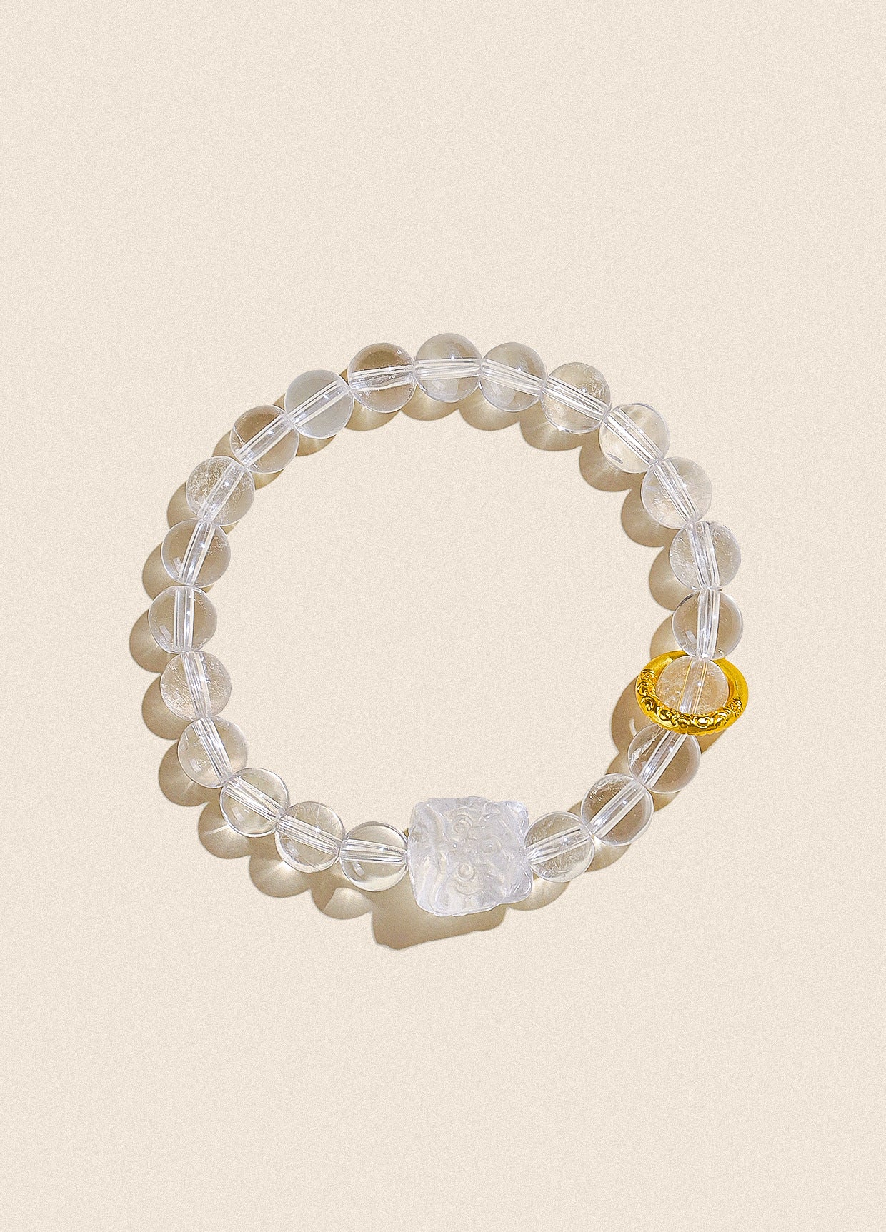 Planderful Fortune's Favor Bracelet – Elegant Crystal and Silver Obsidian Design