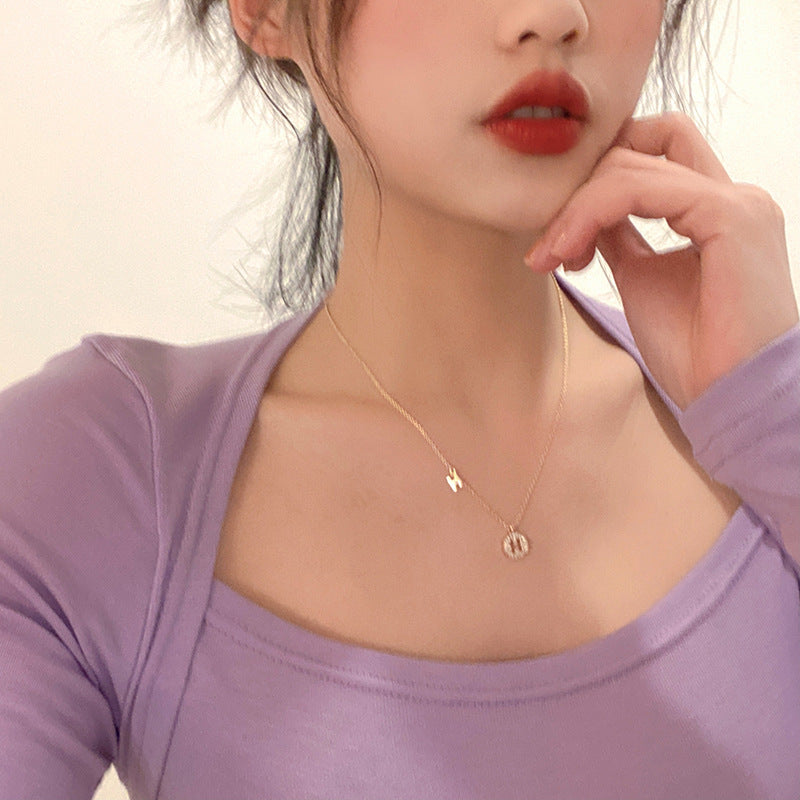 H Letter Choker Necklace