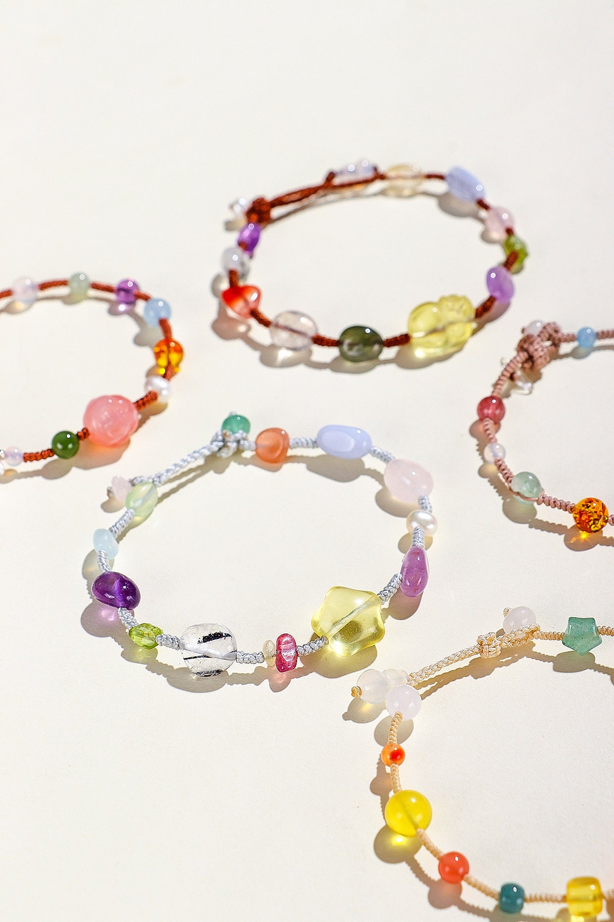 Planderful Fortune's Favor Bracelet – Hand-Woven Crystal Design