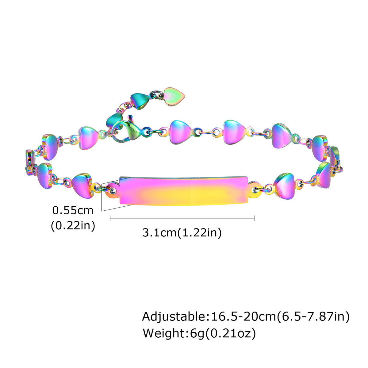 Heart Stainless Steel Bracelet for Women