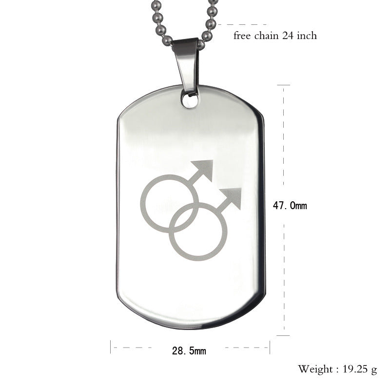Stainless Steel Pendant Necklace — Two Designs