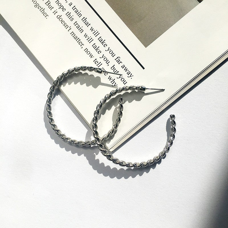 Elegant C-Shaped Alloy Earrings with Unique Design and Premium Quality Materials