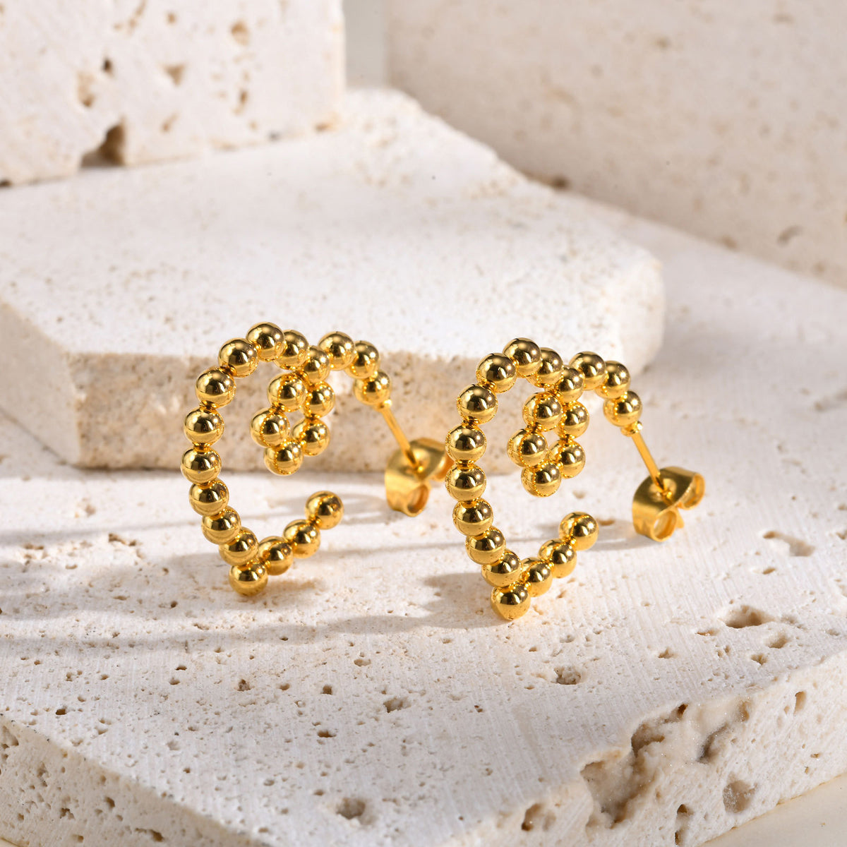 Stainless Steel Heart Earrings
