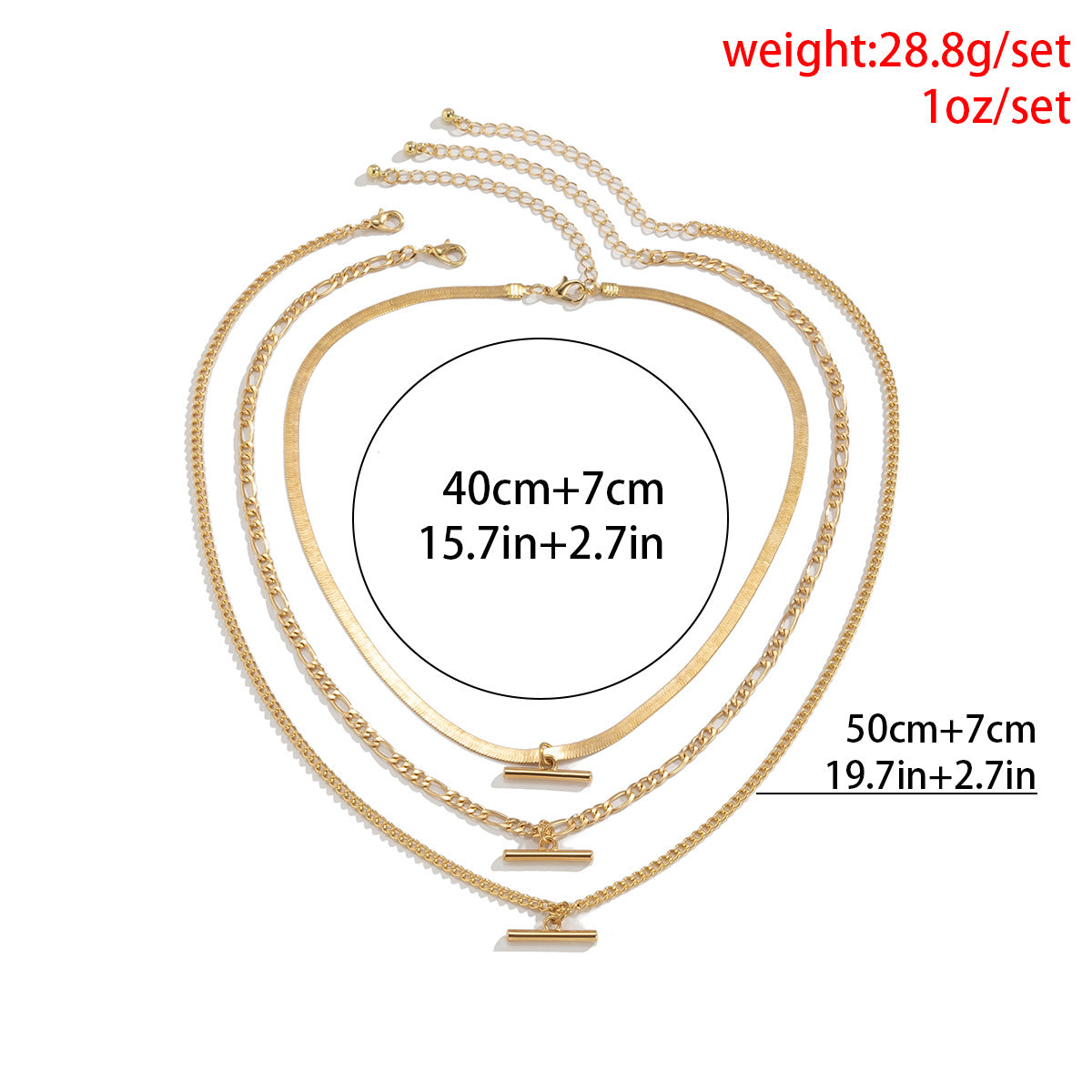 Planderful Vienna Verve Snake Bone Chain Necklace For Women Punk Metal Stick Style Statement Jewelry