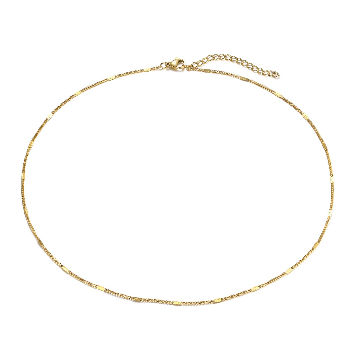 Stainless Steel Necklace Gold Women's Long Titanium Steel Jewelry