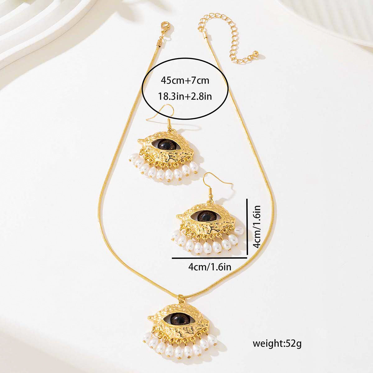 Vienna Verve Baroque Pearl Jewelry Set for Elegant Women