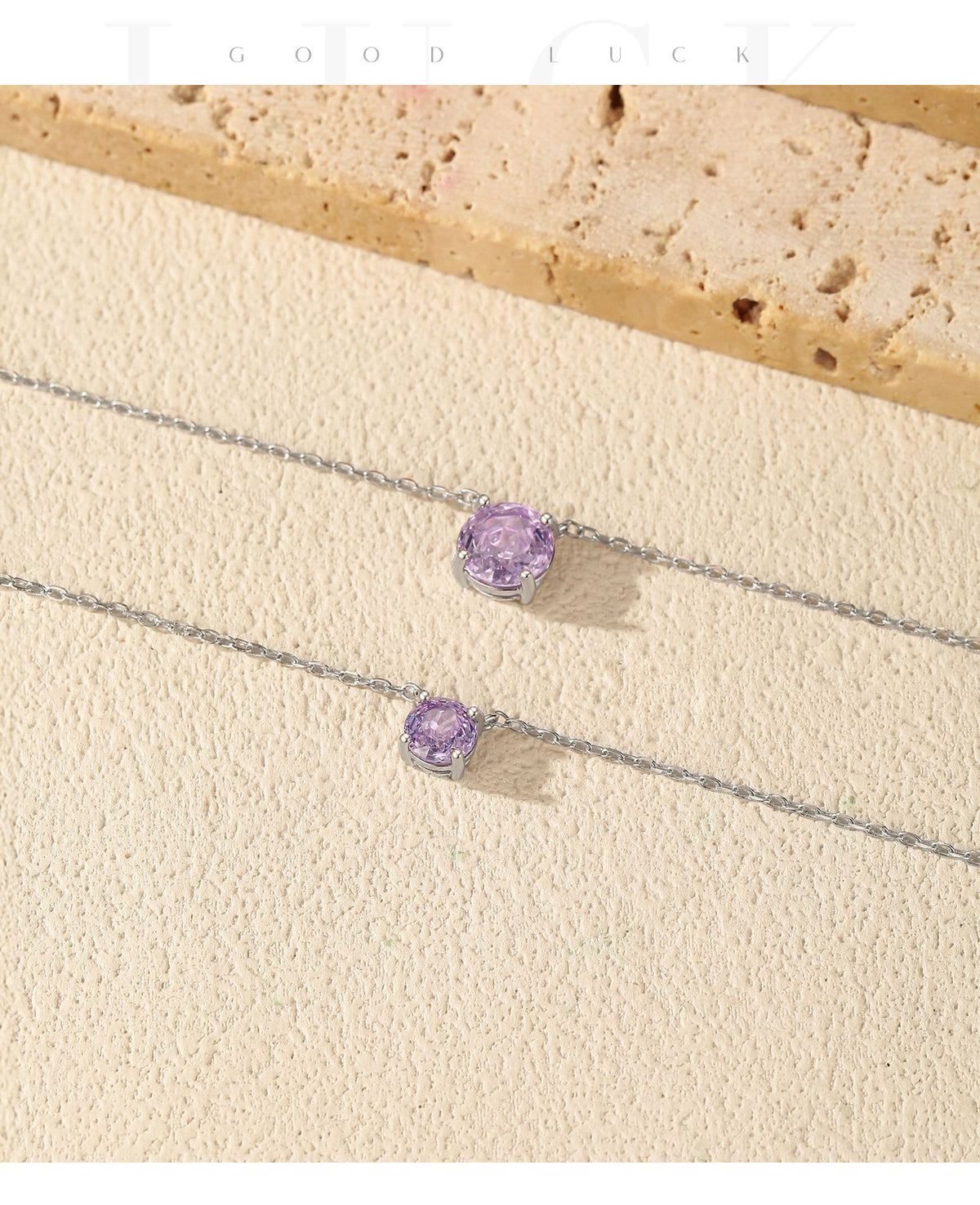925 Sterling Silver Sparkling Rose-Cut Zircon Necklace