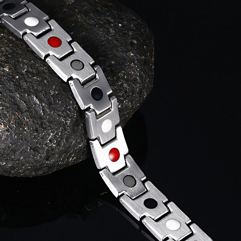 Black Stainless Steel Bracelet for Men