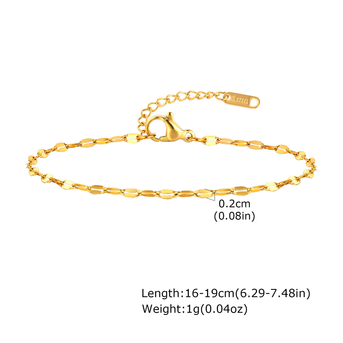 Gold-Plated Stainless Steel Bracelet