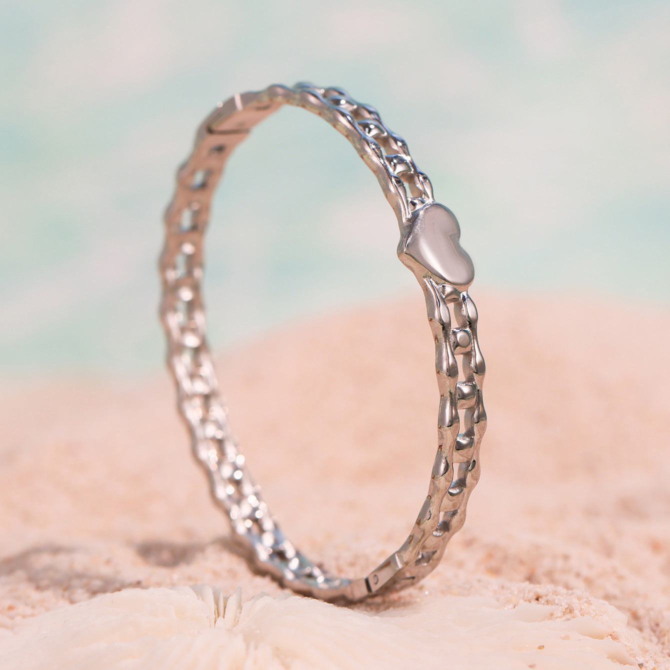 Planderful Love Buckle Bracelet Unisex Stainless Steel