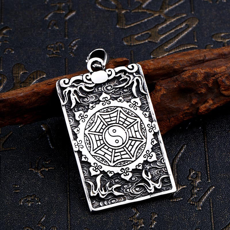 Retro Unicorn Koi Titanium Steel Pendant for Men - Cross-Border European and American Design