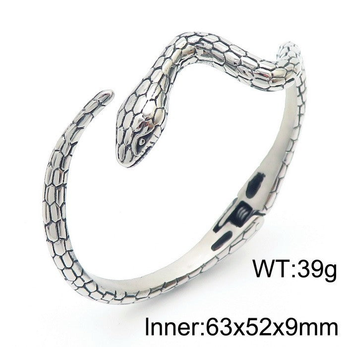 Planderful Snake Bracelet For Men Zircon Encrusted Premium