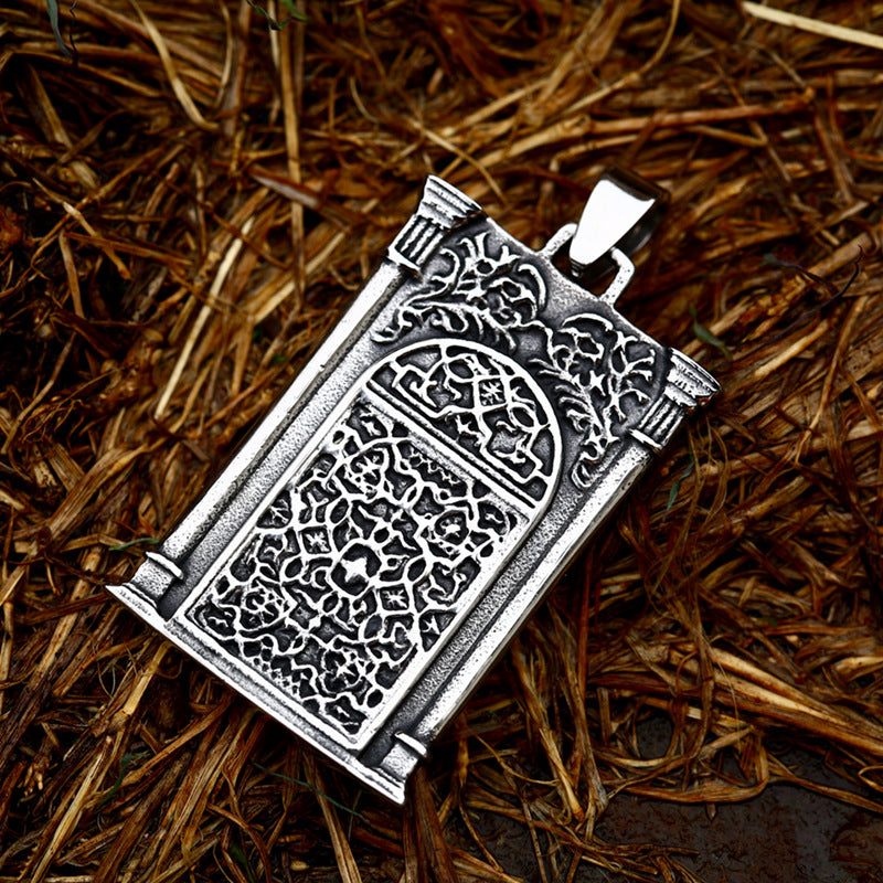 Retro-Inspired Stainless Steel Titan Madonna Pendant for Men and Women - Wholesale Collection