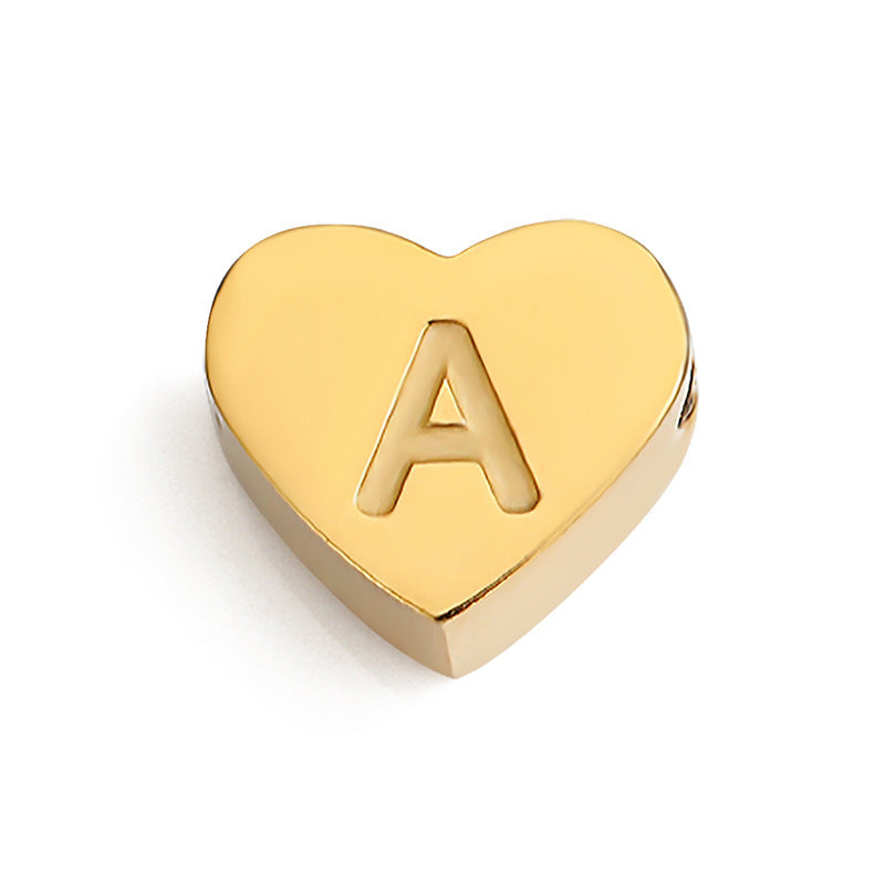 Planderful Jewelry Custom Name Necklace Stainless Steel 3D Love Design For Collarbone Chain