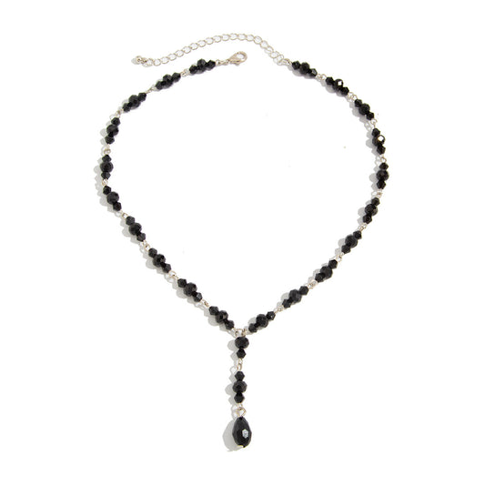Gothic Blood-Drip Y-Shaped Necklace