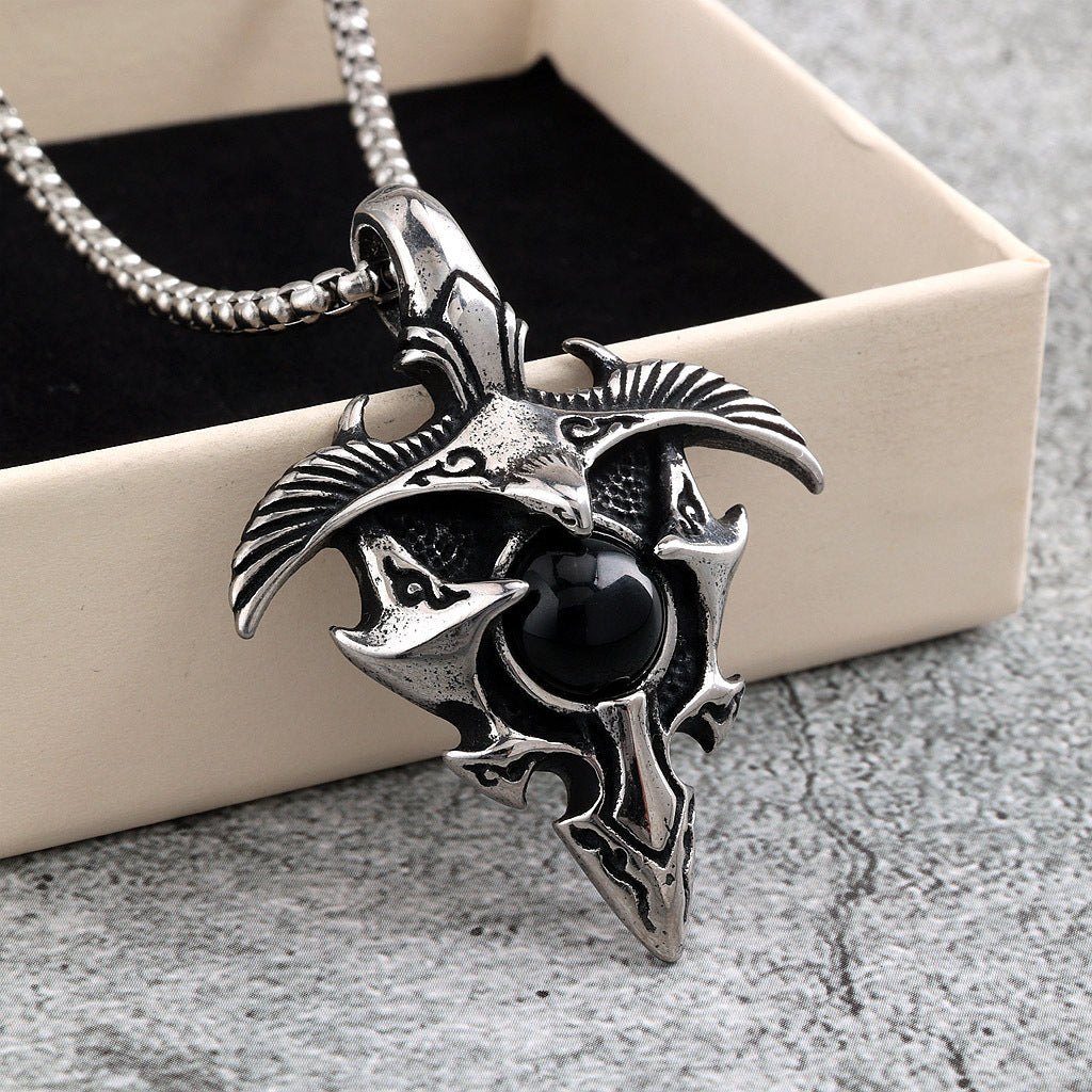 Punk Eagle Stainless Steel Men's Pendant Necklace