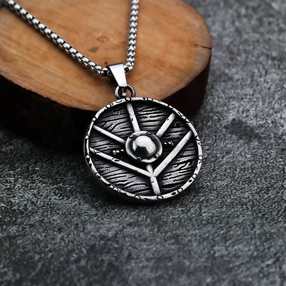 Cross-Border Nordic Viking Pendant Shield Jewelry for Men