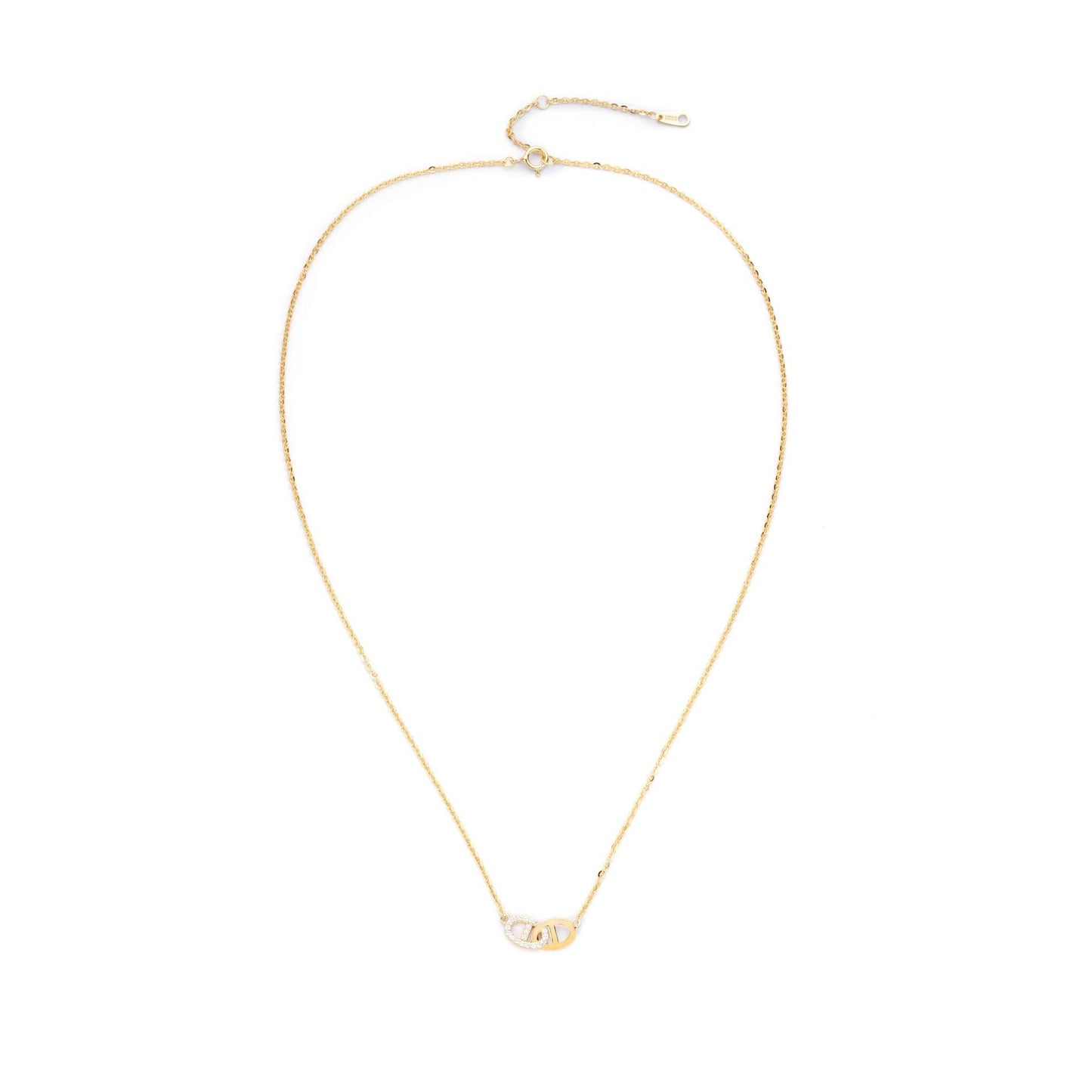 Light Luxury Cold Wind Pig Nose Silver Necklace Women 925