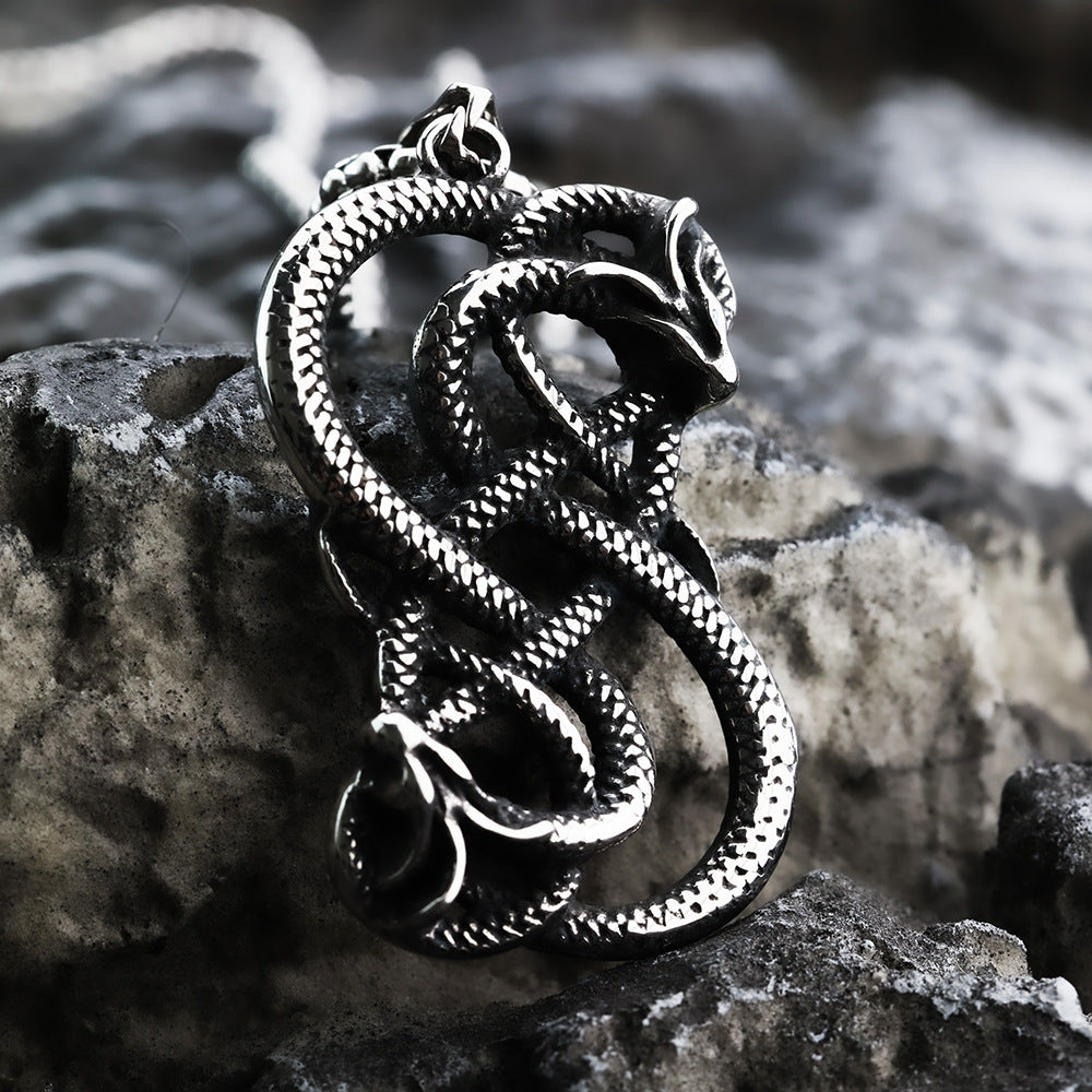 European And American Retro Stainless Steel Men's Pendant Necklace