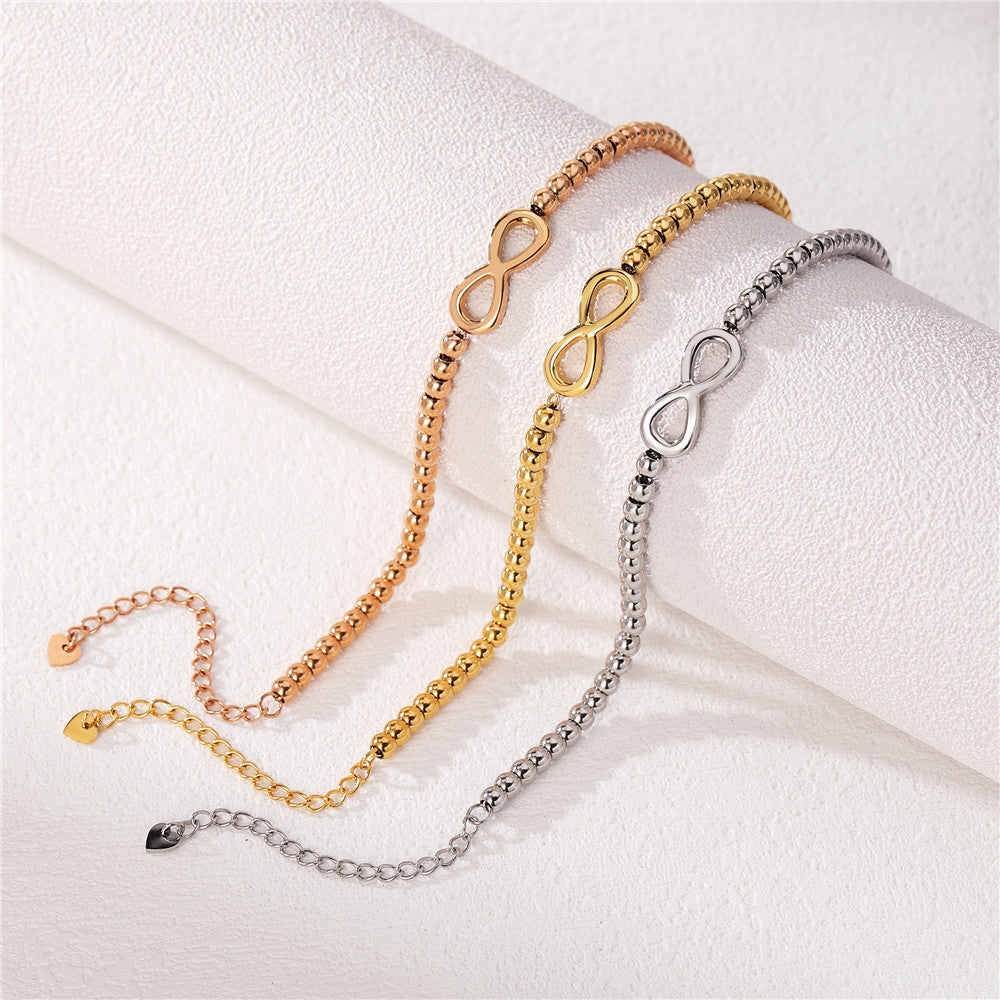 Infinity Symbol Titanium Steel Bracelet By Planderful For Women And Unisex Everyday Statement Jewelry