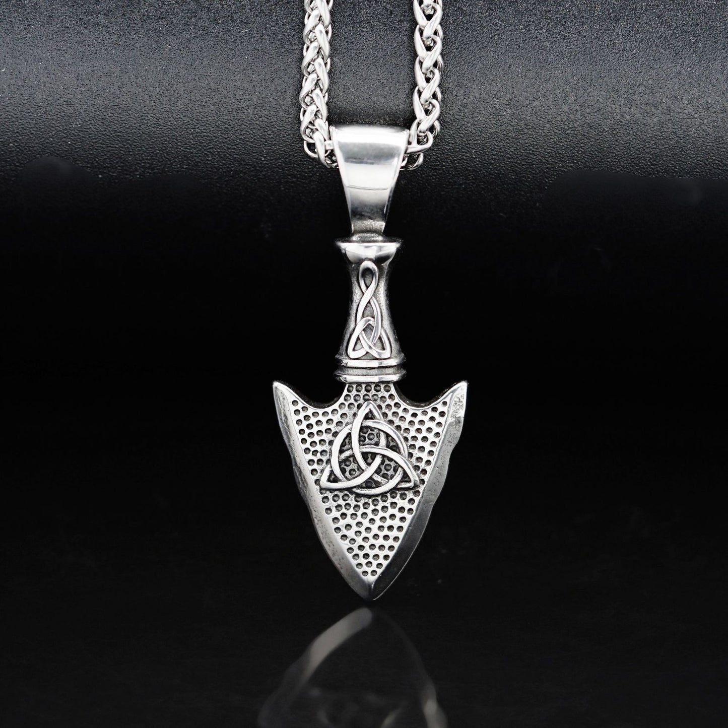 Steel Necklace – Vintage Viking Rune Pendant