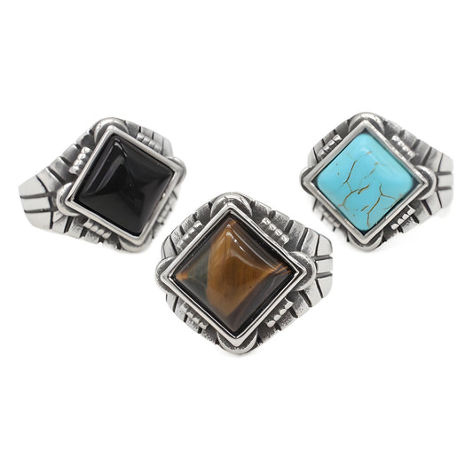 Planderful Stainless Steel Ring For Men Unisex Everyday Genie Collection Durable Statement Jewelry