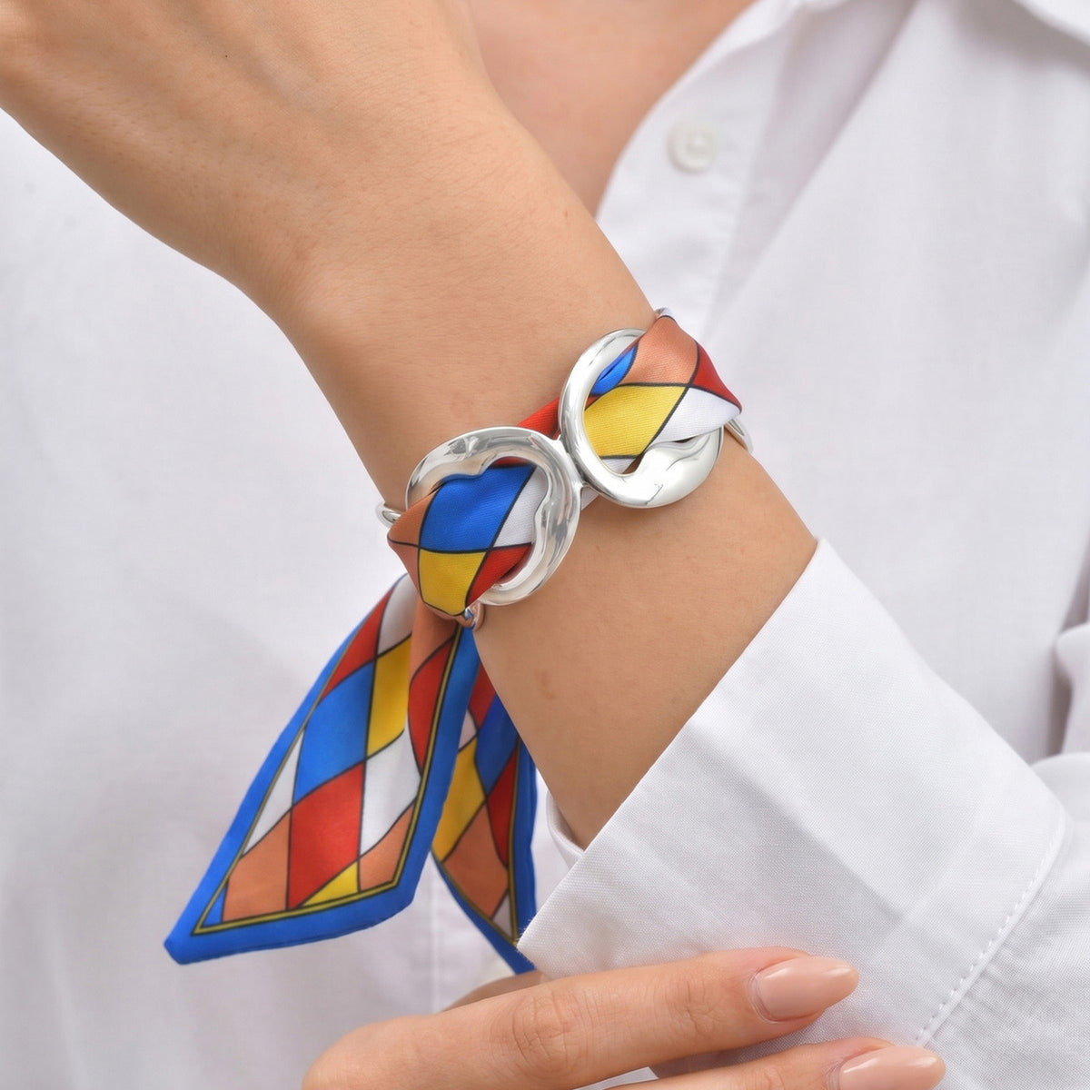 Geometric Minimalist Stainless Steel Bracelet