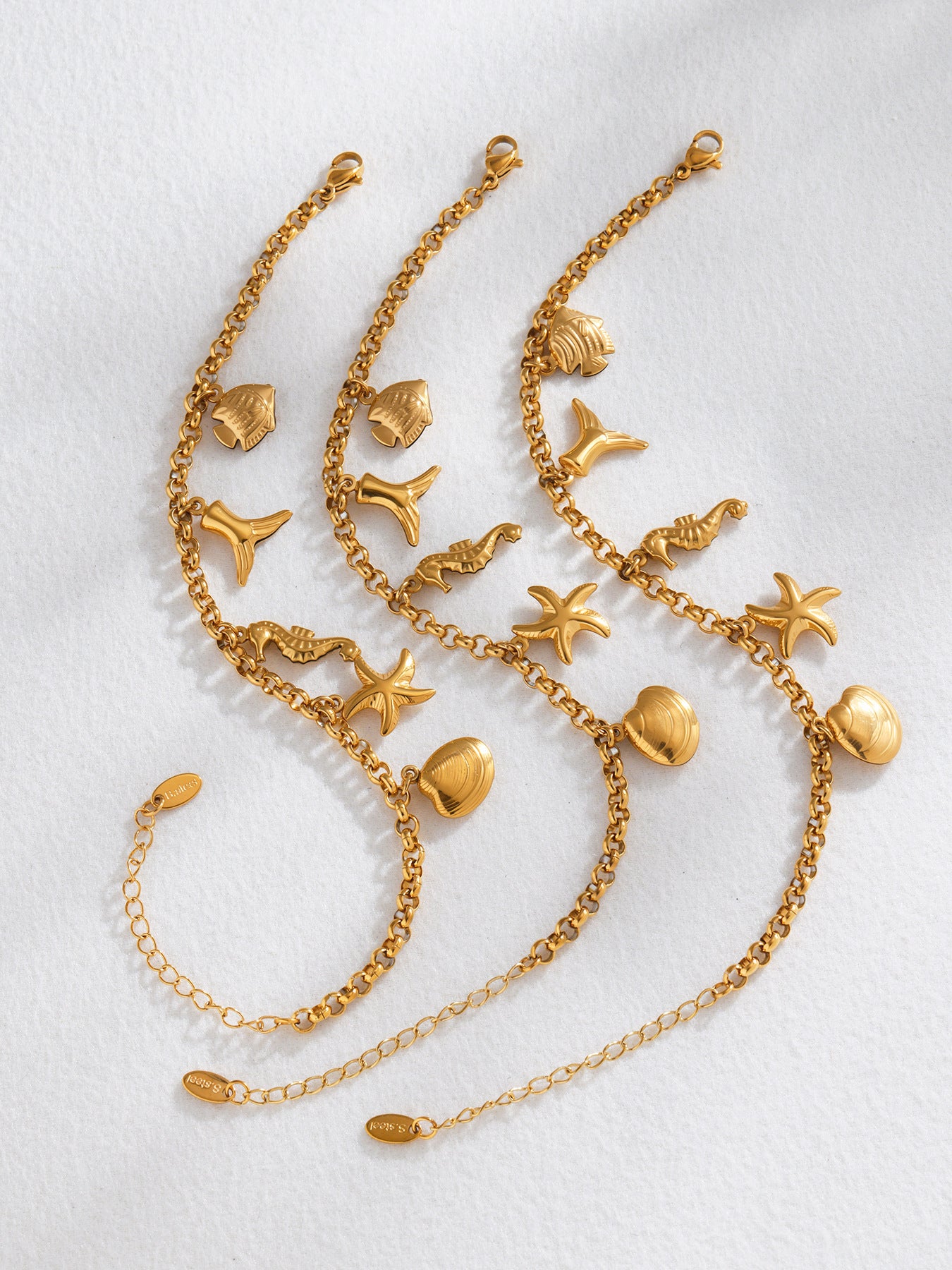 Planderful Seahorse Bracelet 18K Gold Plated For Women