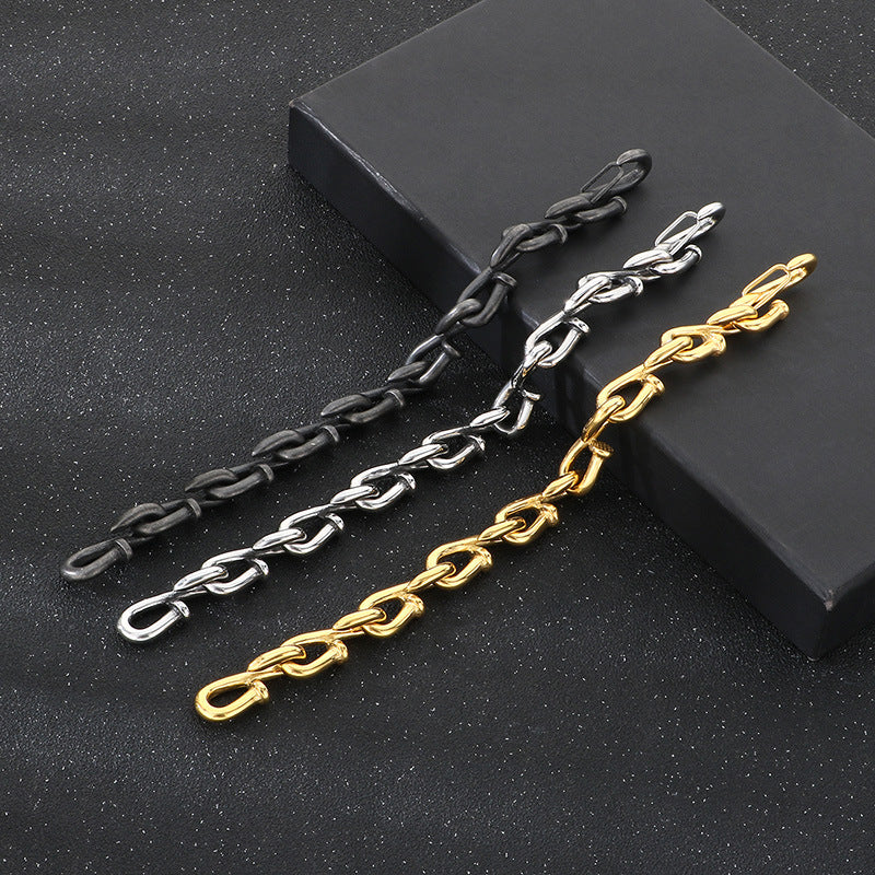 Planderful Everyday Genie Men Gold Plated Rivet Bracelet