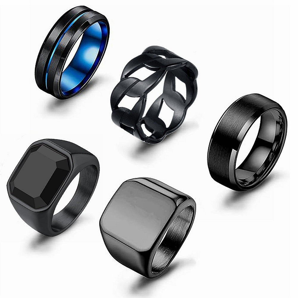 Planderful Men Stainless Steel Rings Everyday Genie Durable