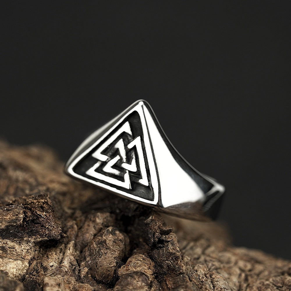 European And American Jewelry Titanium Steel Ring For Men