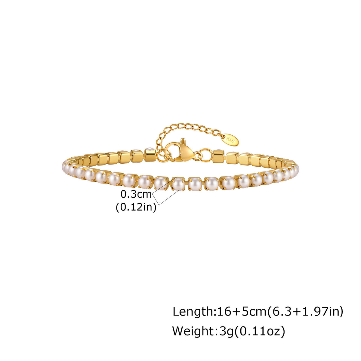 Pearl Stainless Steel Bracelet