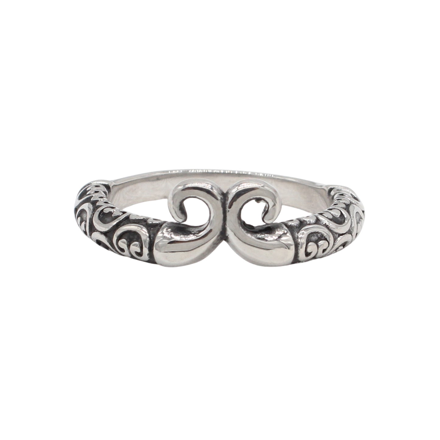 Planderful Everyday Genie – European and American Personalized Retro Straitjacket Men's Titanium Steel Ring