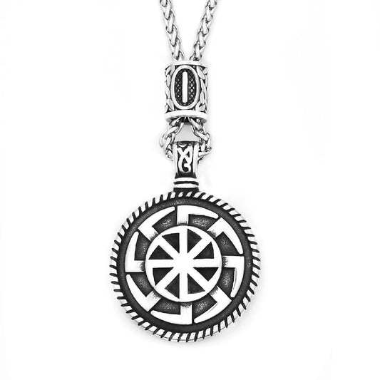 Viking Sun Pendant Necklace