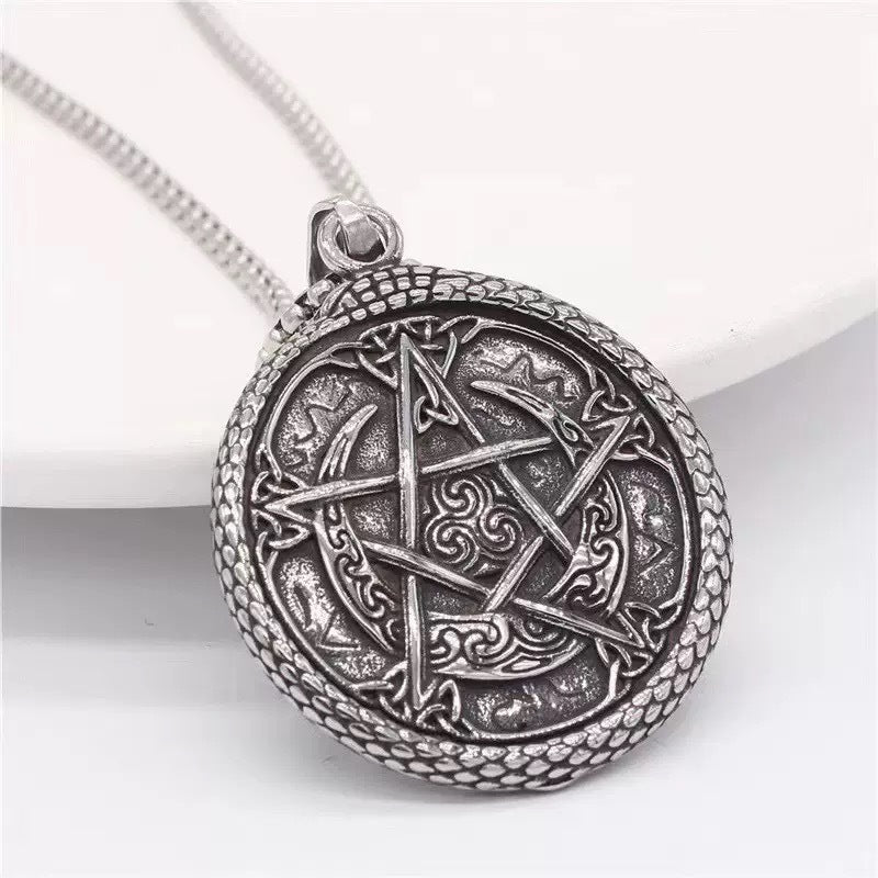 Planderful Viking Tree Of Life Stainless Steel Necklace For Men Gift Ready Jewelry