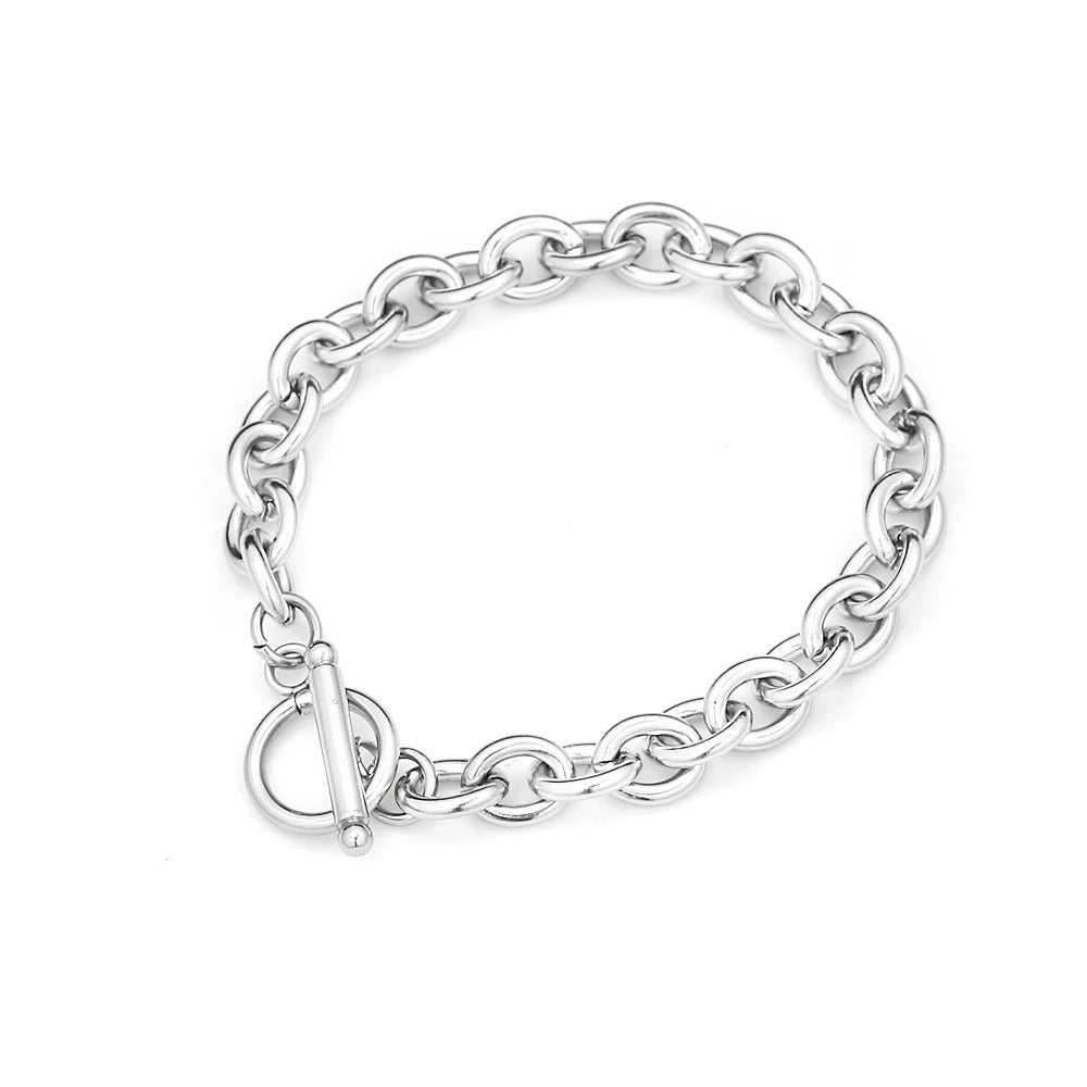Punk Trendy Stainless Steel Men's Bracelet