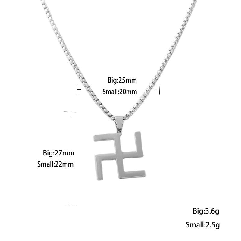 Personalized Retro Titanium Steel Cross Pendant Necklace for Men - Trendy Hollow Design