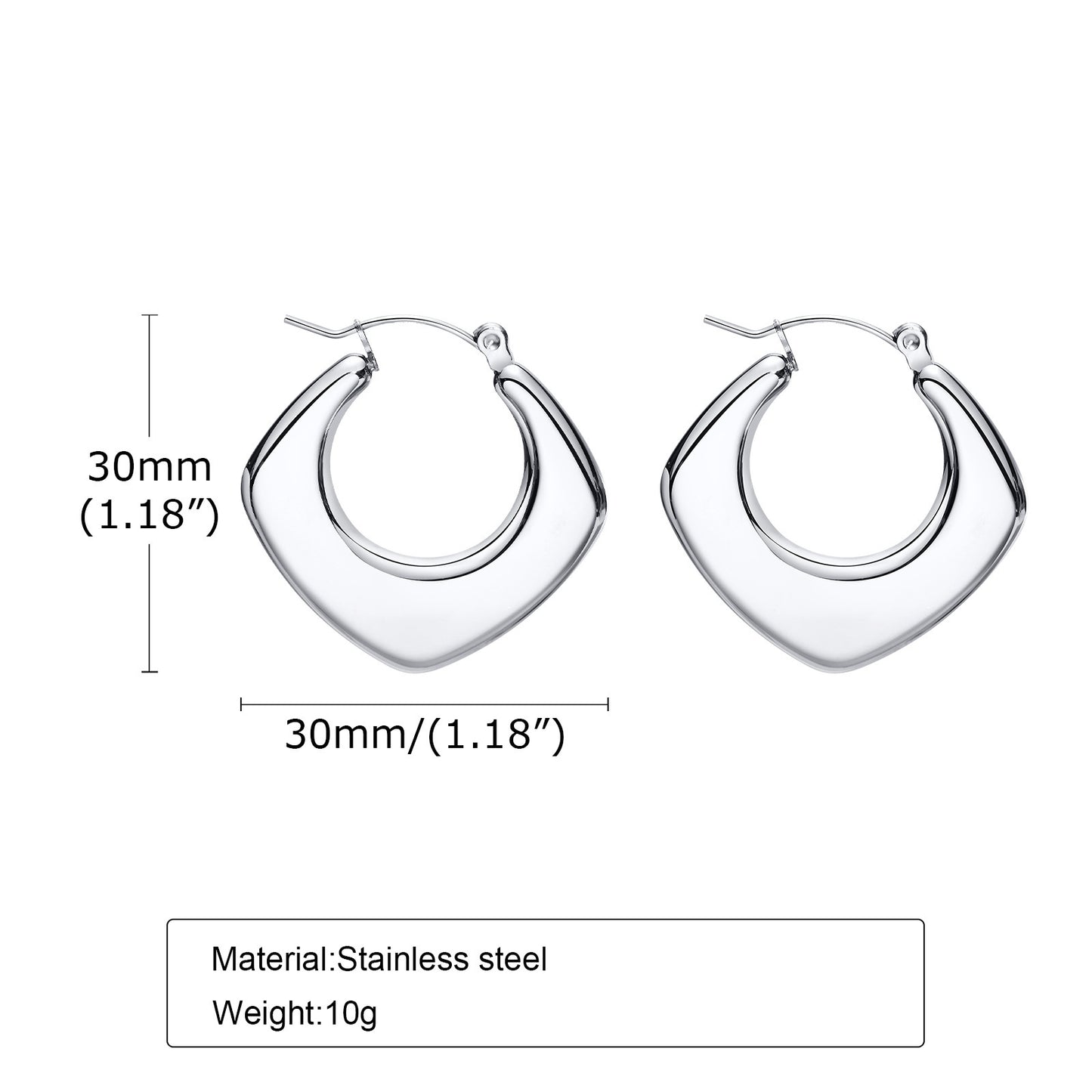 European And American Earrings Silver Simple Hollow Jewelry Wholesale