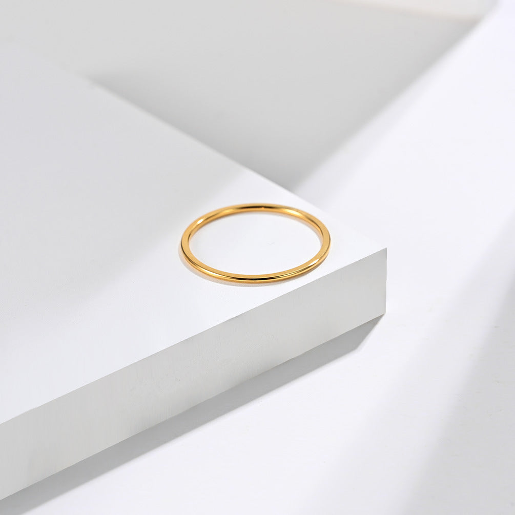 Steel Ring – Minimalist Everyday Wear Plain Band Planderful Everyday Genie Collection