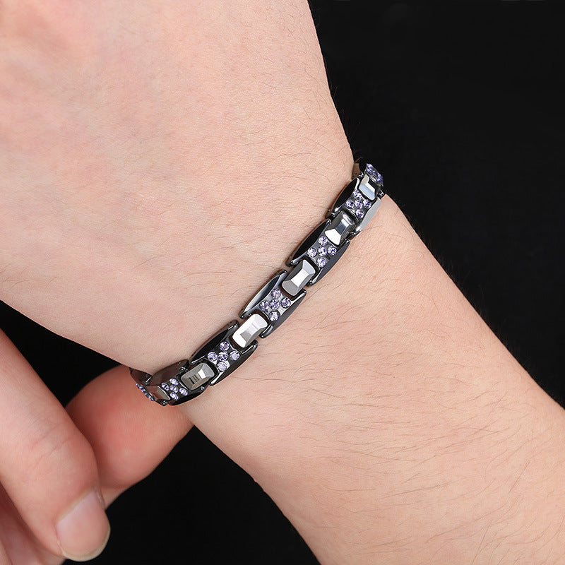 Planderful Dopamine Magnet Tungsten Bracelet Unisex