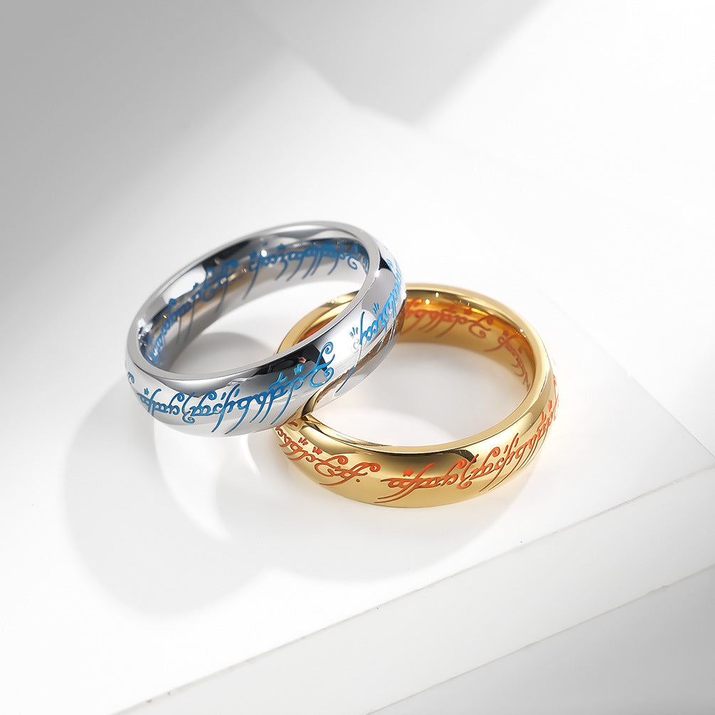 Steel Ring – Elegant Luminous Everyday Wear For Men And Women Planderful Jewelry Collection