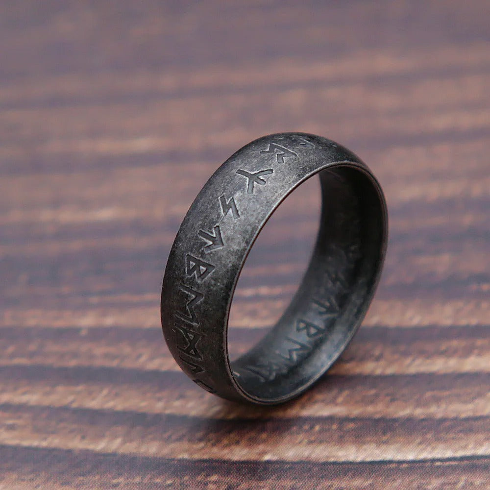 Vintage Viking Stainless Steel Men's Ring