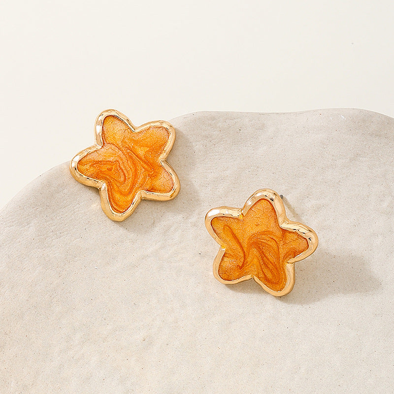 Planderful Vienna Verve Earrings – Stylish Metal Starfish Design