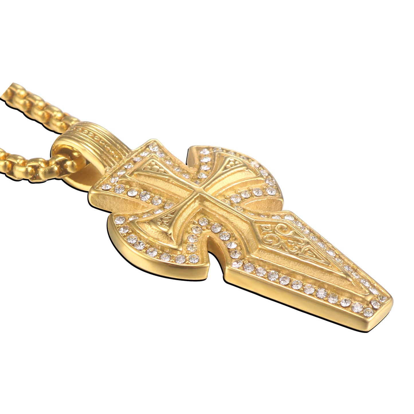 Stylish Titanium Steel Men's Pendant - European and American Fashion Statement Jewelry