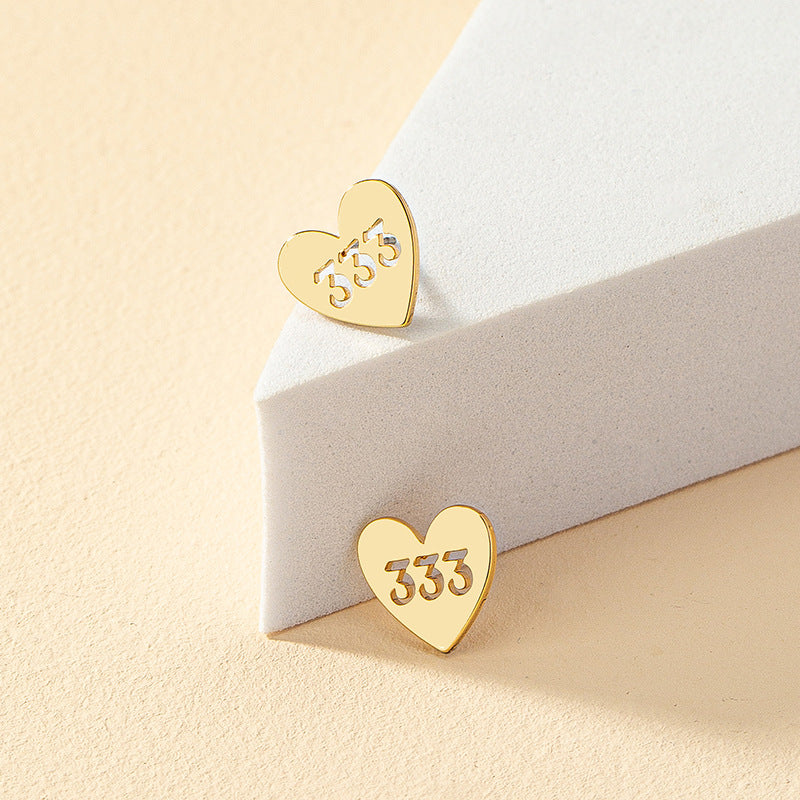 Metallic Digital Love Earrings - Vienna Verve Collection