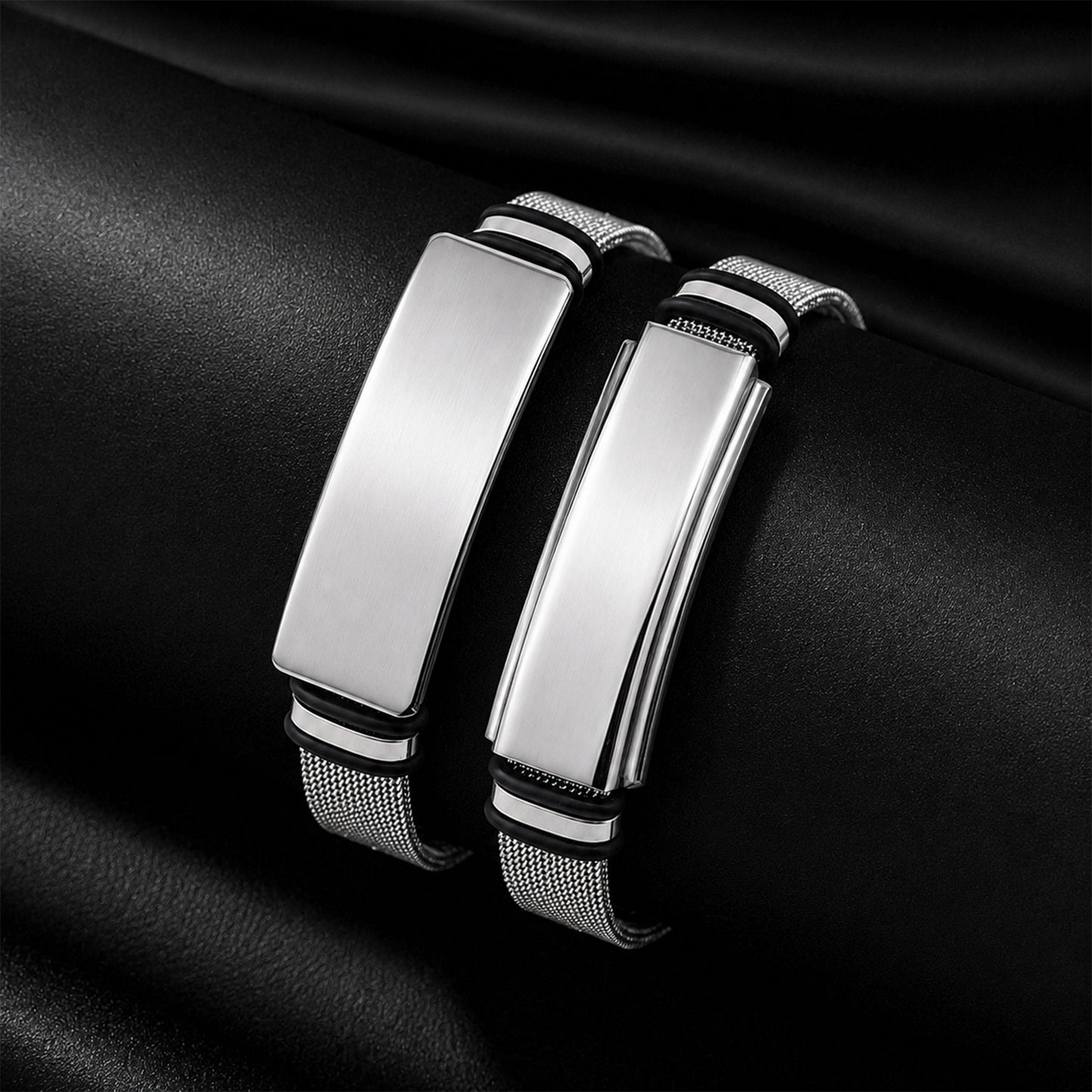 Planderful Everyday Genie Adjustable Stainless Steel Couple Bracelet Unisex Gift For Him And Her